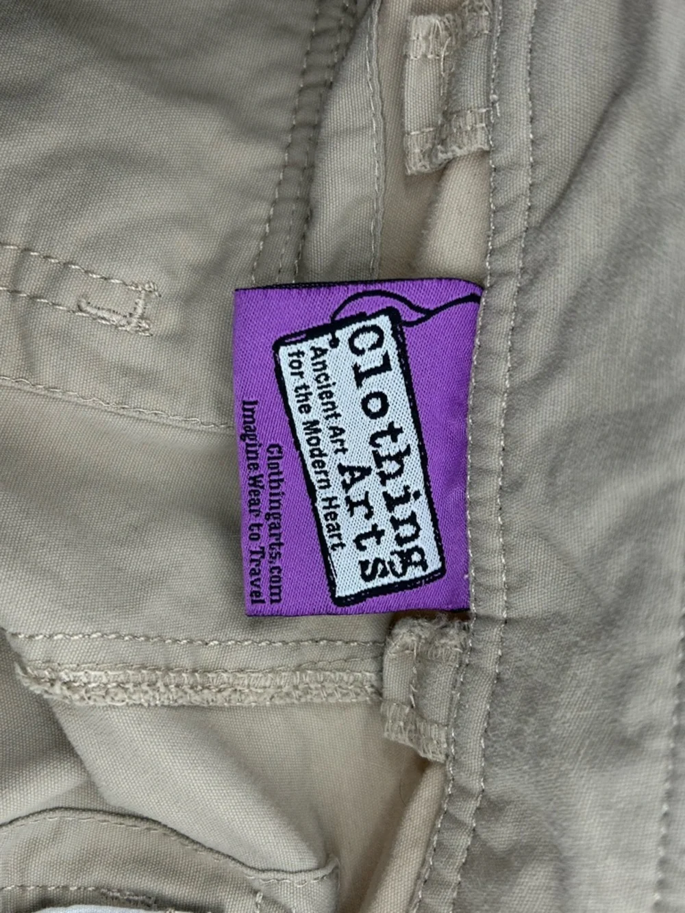 Clothing Arts khaki travel pants